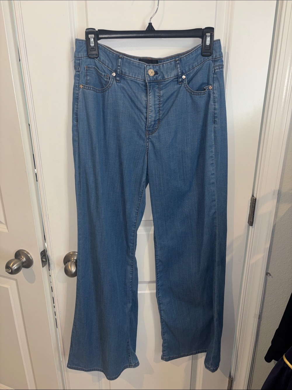 White House Black Market Blue Wide-Leg Jeans